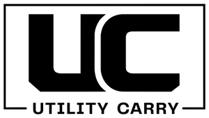 Black and white logo with 'UC' and 'UTILITY CARRY' text on a white background